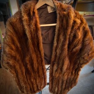 Peltz Furs Baltimore genuine mink fur stole